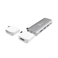 J5Create ULTRADRIVE USB-C™ Dual-Display Modular Dock JCD387 – 4K HDMI, 100W Power Delivery, USB 3.1 Gen 1, SD & microSD Support