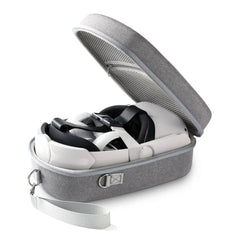 A Photo Of Joyroom JR-QB1 Shockproof Case for Oculus Quest 2 - Grey with Shoulder and Hand Straps