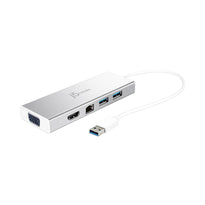 J5Create USB™ 3.0 Mini Dock JUD380 - Dual Display HDMI™ & VGA, Gigabit Ethernet, USB™ Hub for Mac & Windows
