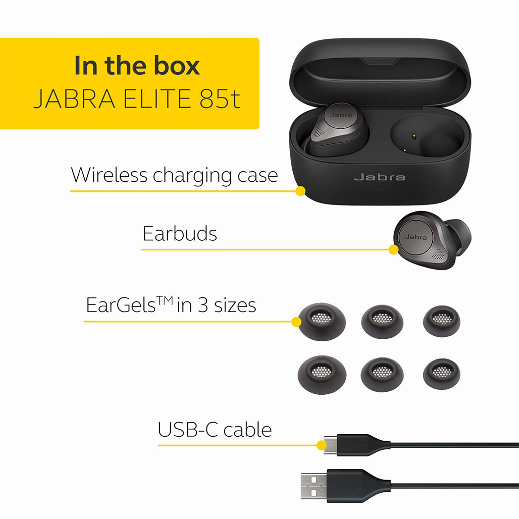 A Photo Of Jabra Elite 85t True Wireless Earbuds with Advanced Active Noise Cancellation