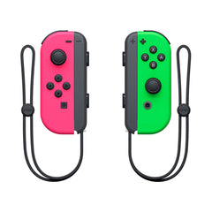 A Photo Of Nintendo Joy-Con (L)/(R) Neon Pink and Neon Green Controllers