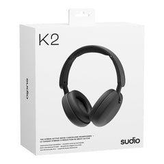 A Photo Of Sudio K2 Over-Ear Hybrid ANC Headphones with Dual Mic, 35 Hours Playtime, Bluetooth 5.3