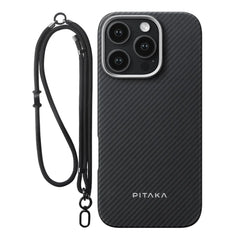 A Photo Of Pitaka Classic Ultra-Slim Case for iPhone 16 Pro Max – Lightweight Aramid Fiber Protection with Magnetic Integration