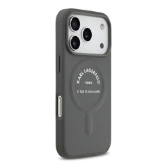 A Photo Of Karl Lagerfeld MagSafe PU Case with RSG Logo Buttons - iPhone 17 Pro