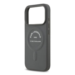 A Photo Of Karl Lagerfeld MagSafe PU Case with RSG Logo Buttons - iPhone 17 Pro Max