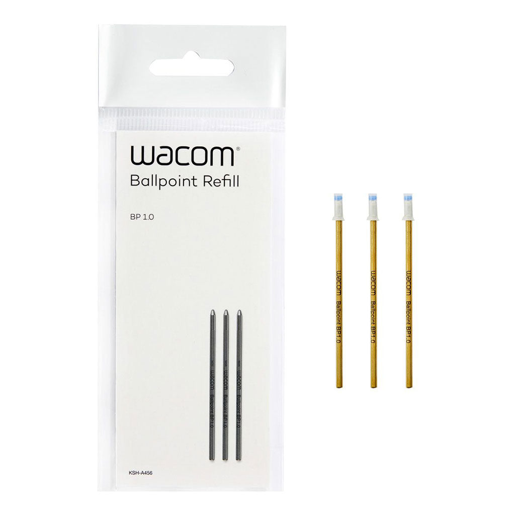 A Photo Of Wacom KP13300D Ballpoint Pen for Intuos Pro – Precision Drawing with 1.0mm Nib, Black Oil Ink, and 8,192 Pressure Levels
