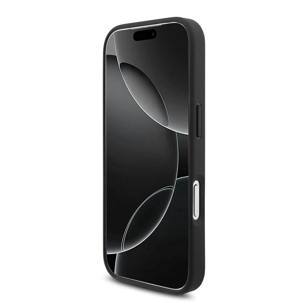 A Photo Of Karl Lagerfeld MagSafe PU Leather Case with Debossed Logo for iPhone 17 Pro