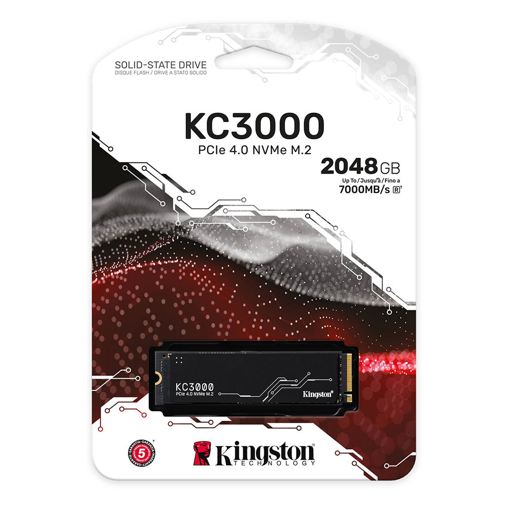 A Photo Of Kingston KC3000 2TB PCIe 4.0 NVMe M.2 SSD – High-Speed Storage Upgrade for PCs and Laptops