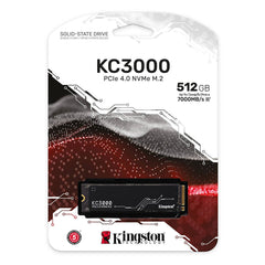A Photo Of Kingston KC3000 500GB PCIe 4.0 NVMe M.2 SSD – High-Speed Storage for Enhanced PC Performance