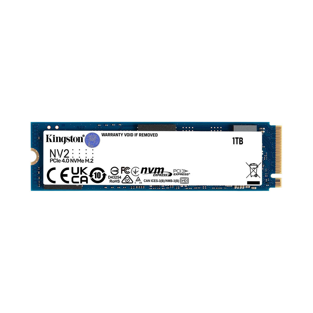 A Photo Of Kingston NV2 PCIe 4.0 1TB NVMe SSD – High-Speed Storage for Thin Laptops and SFF Systems