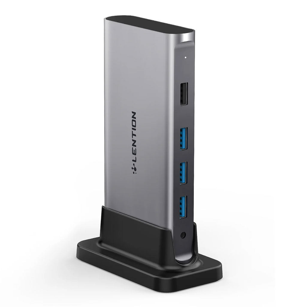 A Photo Of Lention CB-D53s Universal USB-C Docking Station | 4K 60Hz HDMI, 100W Power Pass-Through, Gigabit Ethernet