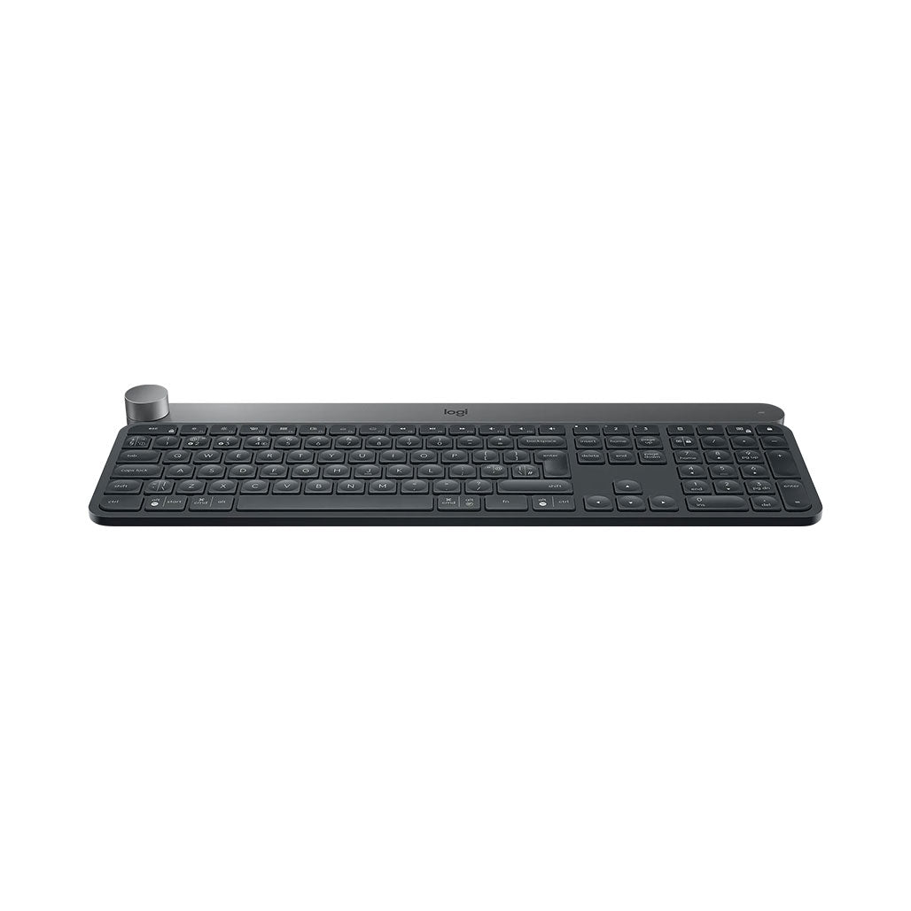 A Photo Of Logitech Craft Advanced Wireless Keyboard with Creative Input Dial | Precision Typing and Dynamic Workflow | 920-008504