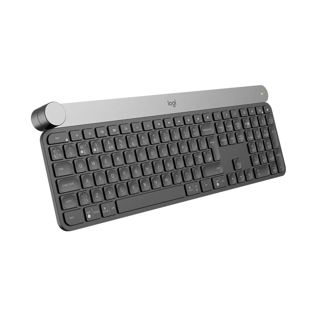 A Photo Of Logitech Craft Advanced Wireless Keyboard with Creative Input Dial | Precision Typing and Dynamic Workflow | 920-008504