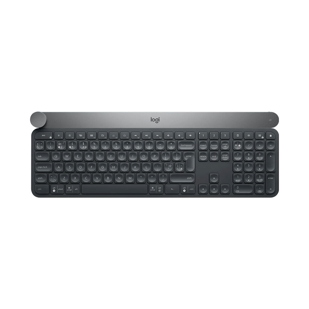 A Photo Of Logitech Craft Advanced Wireless Keyboard with Creative Input Dial | Precision Typing and Dynamic Workflow | 920-008504