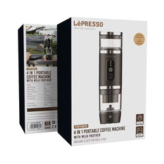 A Photo Of LePresso Portabrew 4 In 1 Portable Coffee Machine With Milk Frother