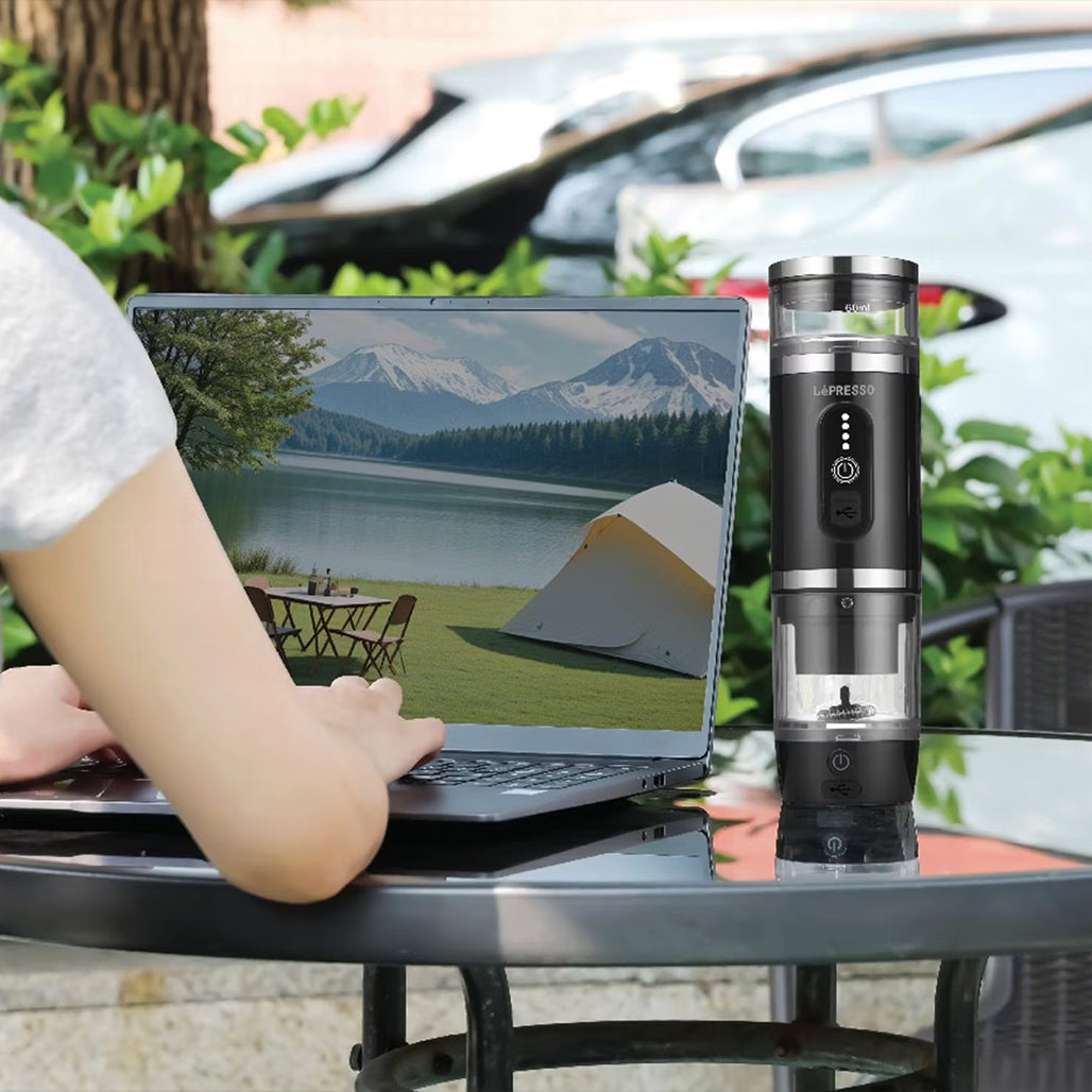 A Photo Of LePresso Portabrew 4 In 1 Portable Coffee Machine With Milk Frother