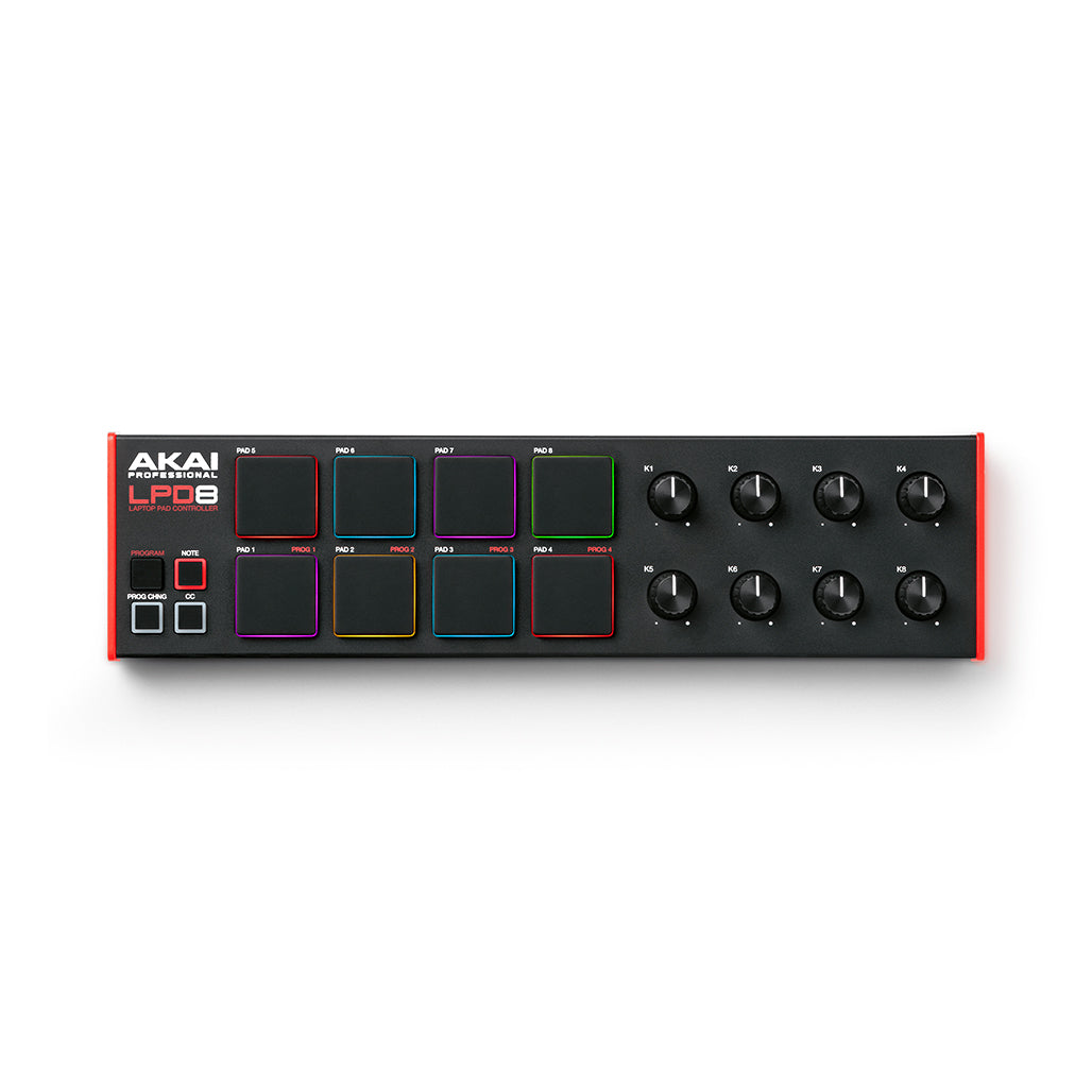 A Photo Of AKAI LPD8 MK2 - USB MIDI Pad Controller – Compact Beat Making Tool with MPC Pads & Knobs