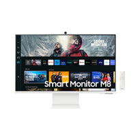 Samsung Essential 32" M80C 4K UHD Smart Monitor - Warm White | Smart TV Apps, Gaming Hub, and More