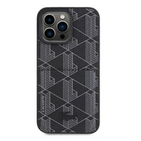 Lacoste iPhone 15 Pro with Card Slot - The Blend Monogram - Black