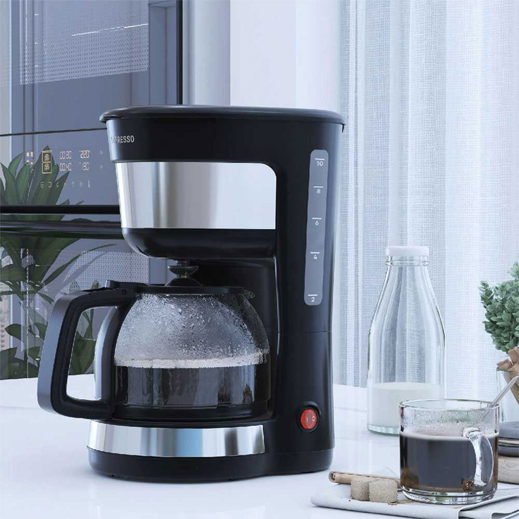 A Photo Of LePresso Drip Coffee Maker with Glass Carafe | 1.25L Capacity, 1000W, Anti-Drip System, Easy Cleaning