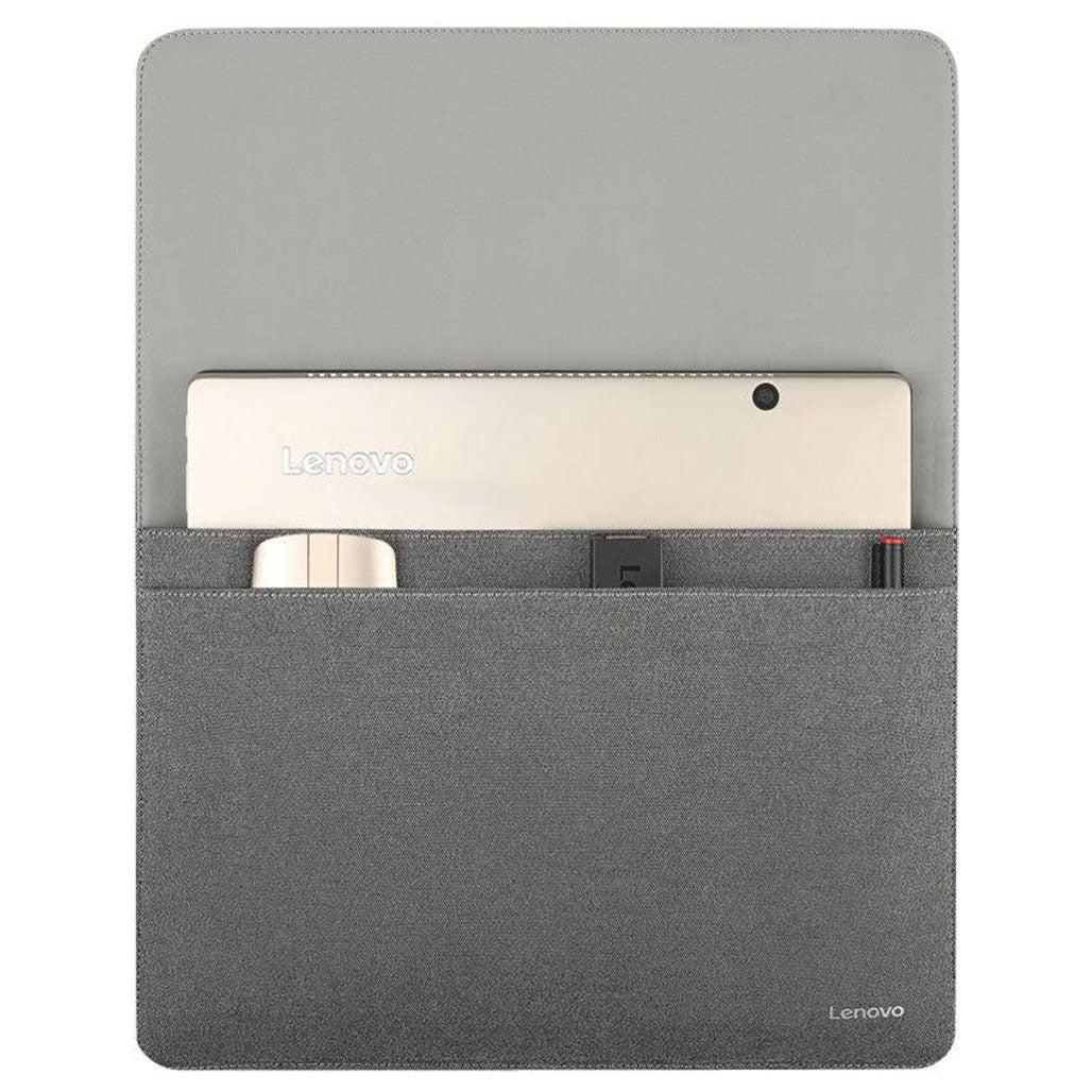 A Photo Of Lenovo 14-Inch Ultra Slim Laptop Sleeve - Grey, Soft-Touch Polyester