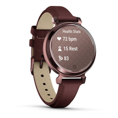 A Photo Of Garmin Lily 2 Classic - Dark Bronze with Mulberry Leather Band - 010-02839-03