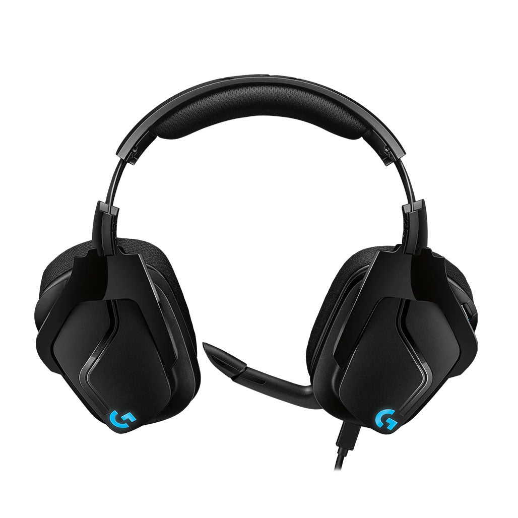 A Photo Of Logitech G635 7.1 Surround Sound LIGHTSYNC Gaming Headset – Pro-G 50mm Drivers, DTS Headphone 2.0, Customizable RGB, Programmable G-Keys - 981-000750