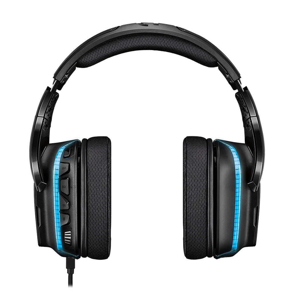 A Photo Of Logitech G635 7.1 Surround Sound LIGHTSYNC Gaming Headset – Pro-G 50mm Drivers, DTS Headphone 2.0, Customizable RGB, Programmable G-Keys - 981-000750