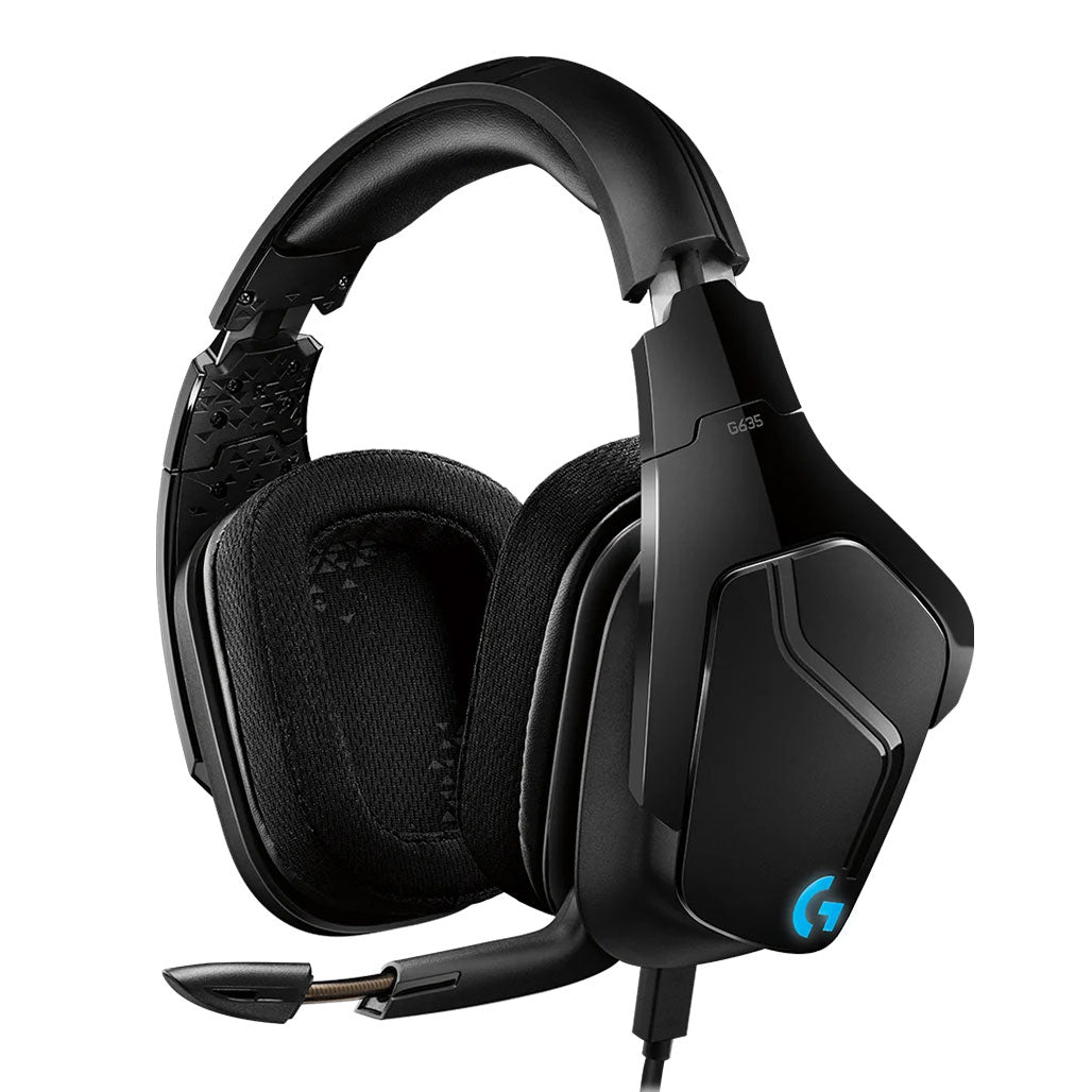 A Photo Of Logitech G635 7.1 Surround Sound LIGHTSYNC Gaming Headset – Pro-G 50mm Drivers, DTS Headphone 2.0, Customizable RGB, Programmable G-Keys - 981-000750