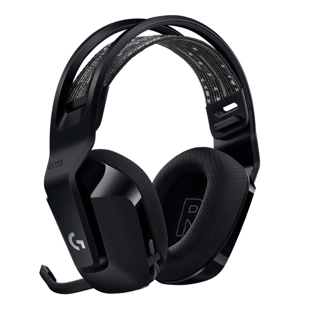 A Photo Of Logitech G733 LIGHTSPEED Wireless RGB Gaming Headset – Immersive DTS Headphone 2.0 Surround Sound, Customizable RGB Lighting, and BLUE VO!CE Filters