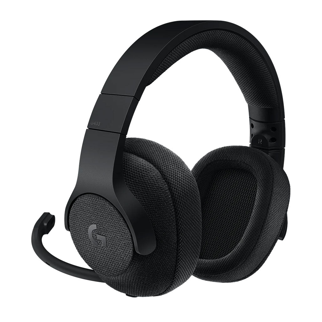A Photo Of Logitech G433 - 981-000668 - 7.1 Wired Surround Gaming Headset with Pro-G Drivers and Noise-Cancelling Microphone