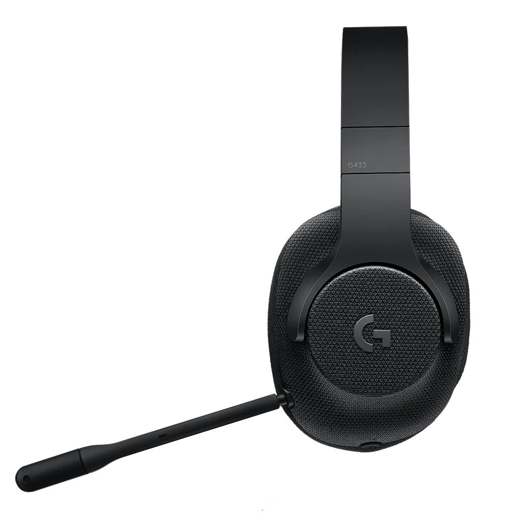 A Photo Of Logitech G433 - 981-000668 - 7.1 Wired Surround Gaming Headset with Pro-G Drivers and Noise-Cancelling Microphone