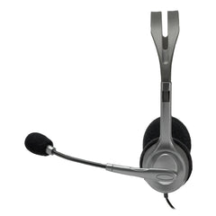 A Photo Of Logitech H110 Stereo Headset with 3.5mm Dual Plug - Clear Audio & Adjustable Microphone for Computers