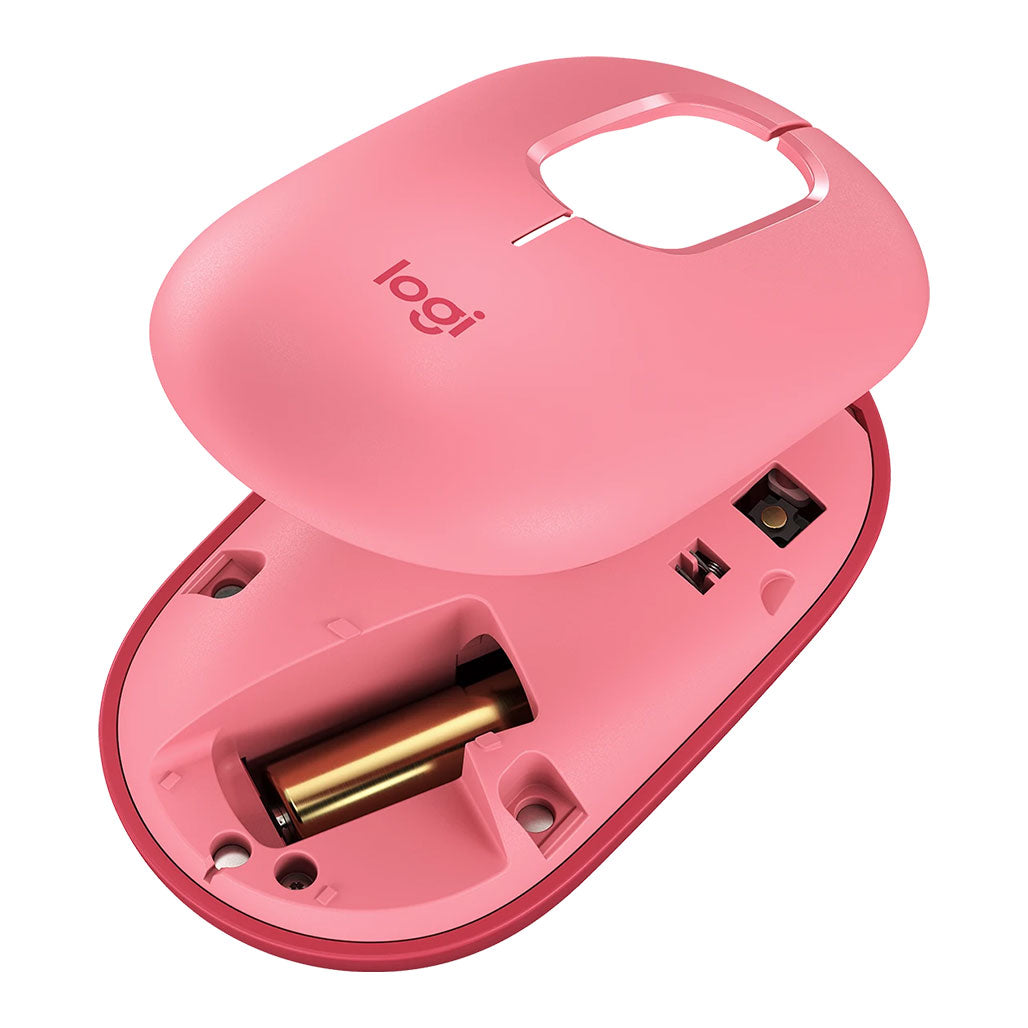 A Photo Of Logitech POP Wireless Mouse with Emoji Customization – Fun, Stylish, and Efficient