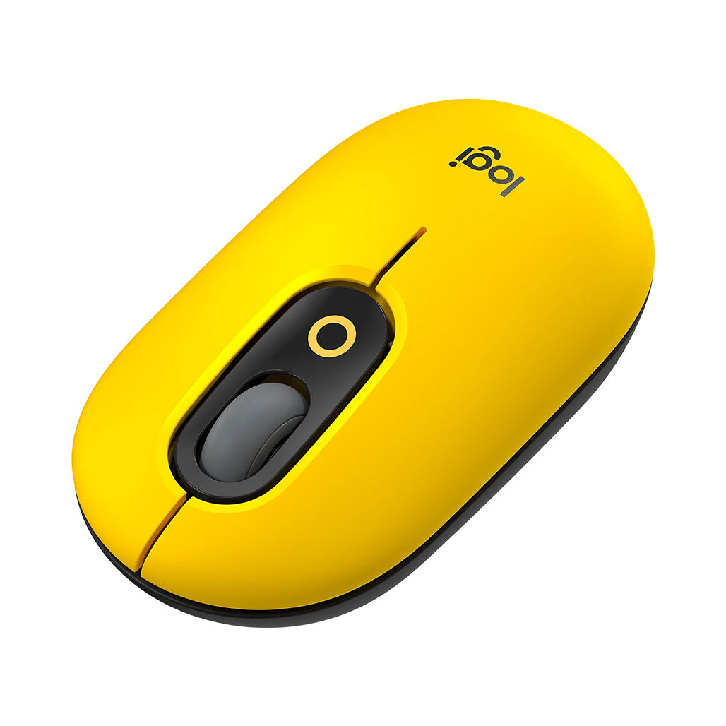 A Photo Of Logitech POP Wireless Mouse with Emoji Customization – Fun, Stylish, and Efficient