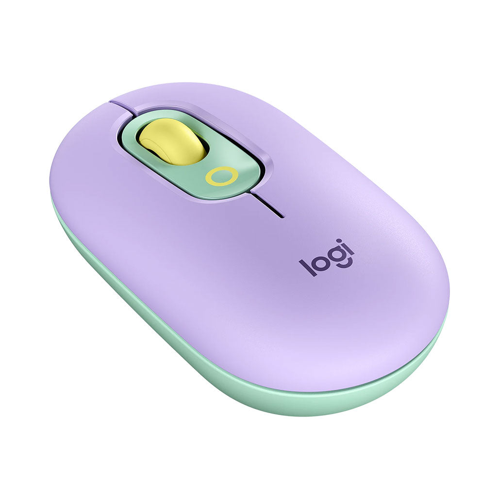 A Photo Of Logitech POP Wireless Mouse with Emoji Customization – Fun, Stylish, and Efficient