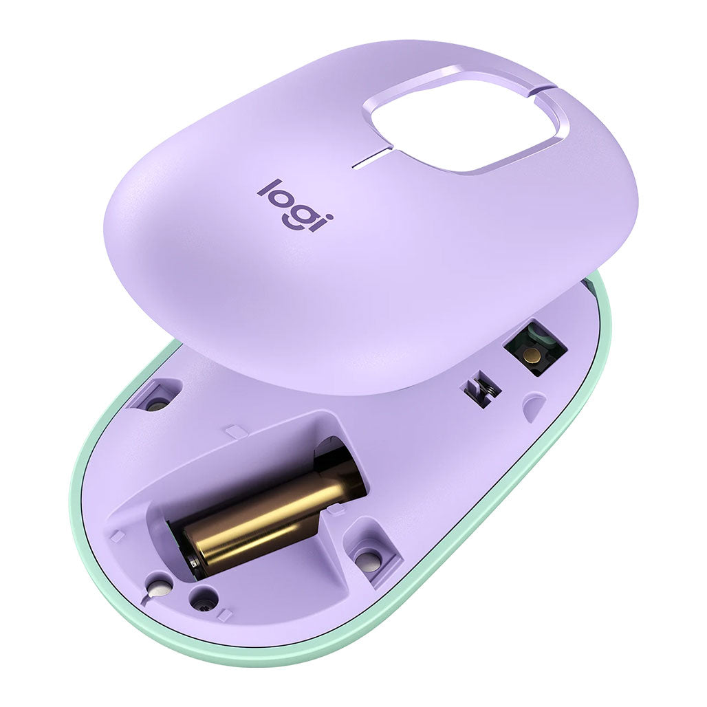 A Photo Of Logitech POP Wireless Mouse with Emoji Customization – Fun, Stylish, and Efficient