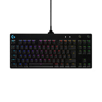 Logitech 920-009392 PRO - Tenkeyless Wired Compact Mechanical Keyboard with GX Clicky Switches and LIGHTSYNC RGB