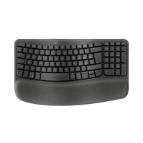 Logitech Wave Keys - Ergonomic Wireless Keyboard - Graphite