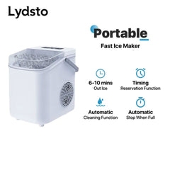 A Photo Of Lydsto Ice Maker Machine - Automatic Household Ice Maker with Touch Screen
