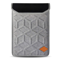 Lymmax Laptop Sleeve 13" & 15.6" - Shockproof, Waterproof EVA Carrying Case with Zipper Pocket & Padded Handle - Grey