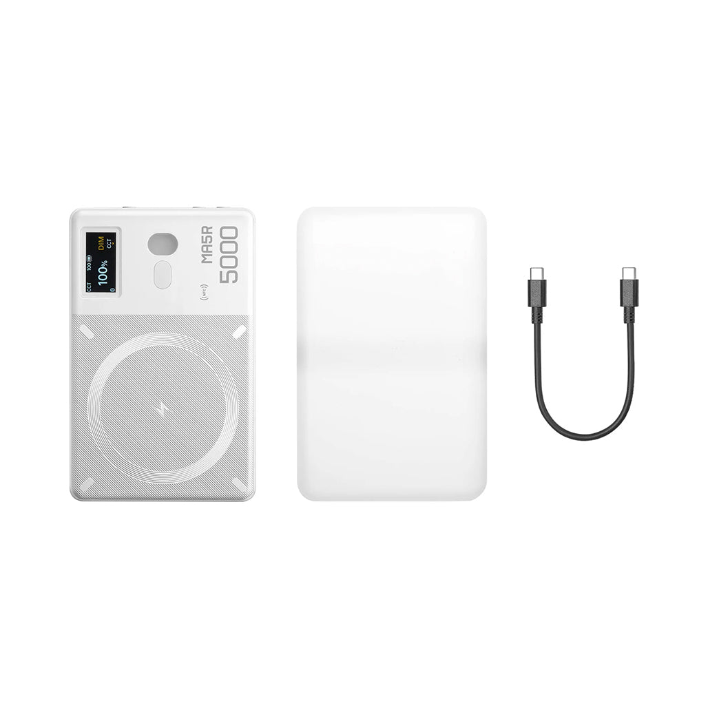 A Photo Of Godox MA5R Magnetic Full-Color LED Light with Bluetooth & NFC – Pocket-Sized Video Lighting for Content Creators