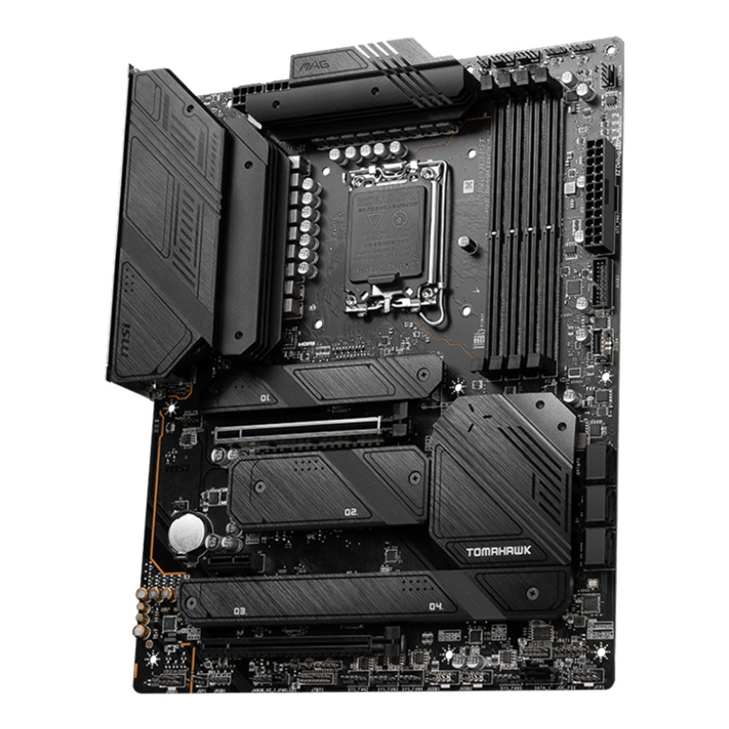A Photo Of MSI MAG Z790 Tomahawk WiFi DDR4 Motherboard - 911-7D91-030 | High-Performance ATX with Advanced Connectivity