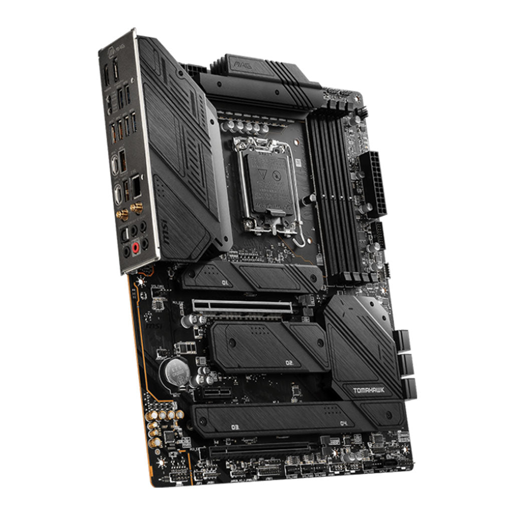 A Photo Of MSI MAG Z790 Tomahawk WiFi DDR4 Motherboard - 911-7D91-030 | High-Performance ATX with Advanced Connectivity