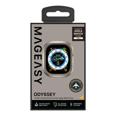 A Photo Of Mageasy Odyssey Aviation Grade Aluminum Alloy Case for Apple Watch Ultra 49mm - Titanium