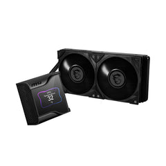 A Photo Of MSI MEG CoreLiquid S280 - 280mm AIO Liquid CPU Cooler with 2.4” IPS Display