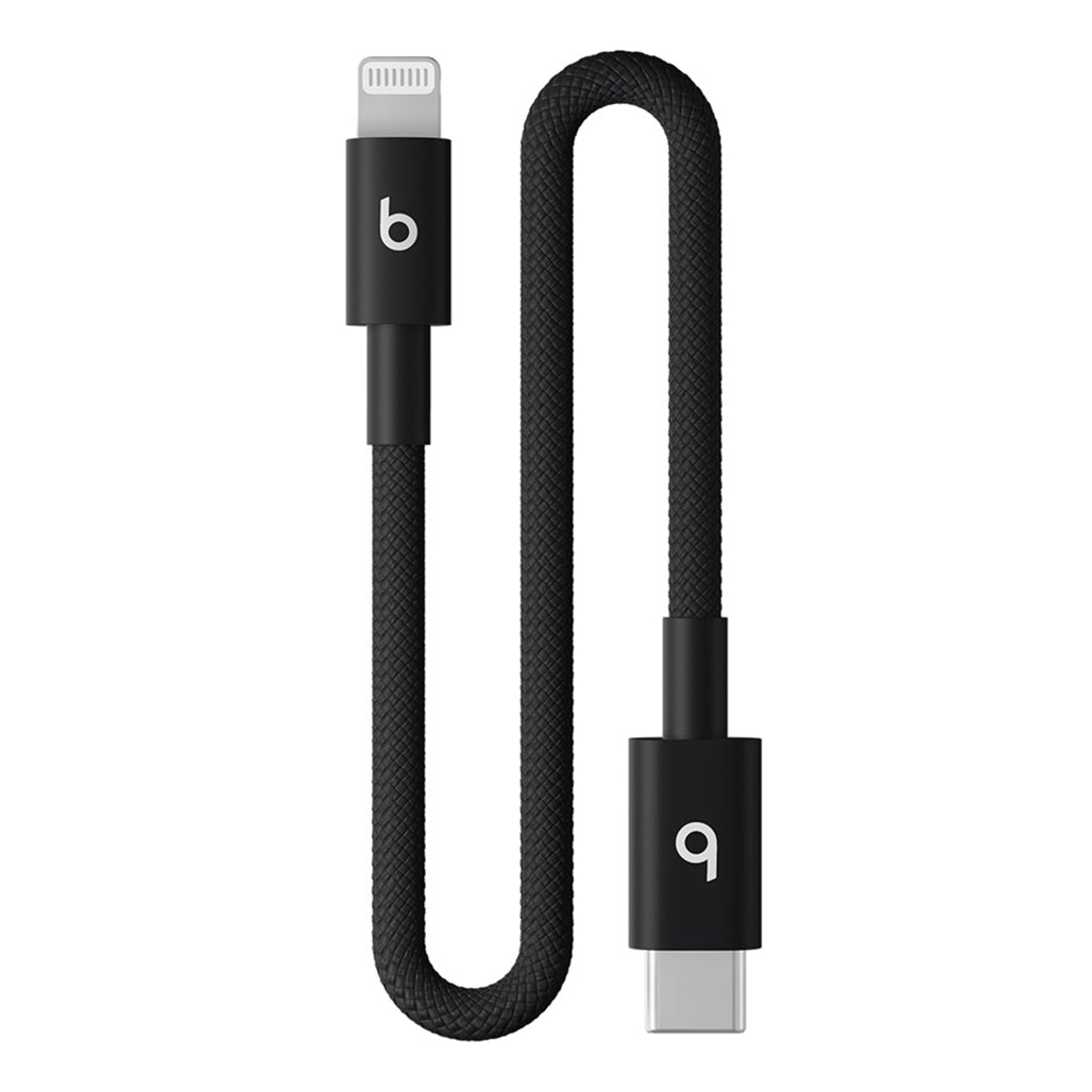 A Photo Of Beats USB-C to Lightning Braided Charging Cable 20CM – Fast Charging & CarPlay Support
