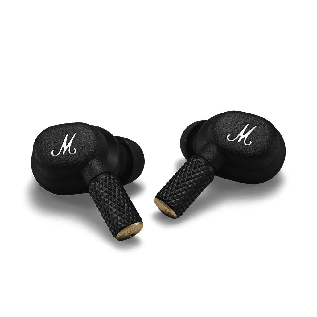 A Photo Of Marshall Motif II Active Noise Cancelling True Wireless In-Ear Earbuds – Black