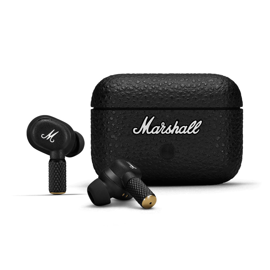 A Photo Of Marshall Motif II Active Noise Cancelling True Wireless In-Ear Earbuds – Black