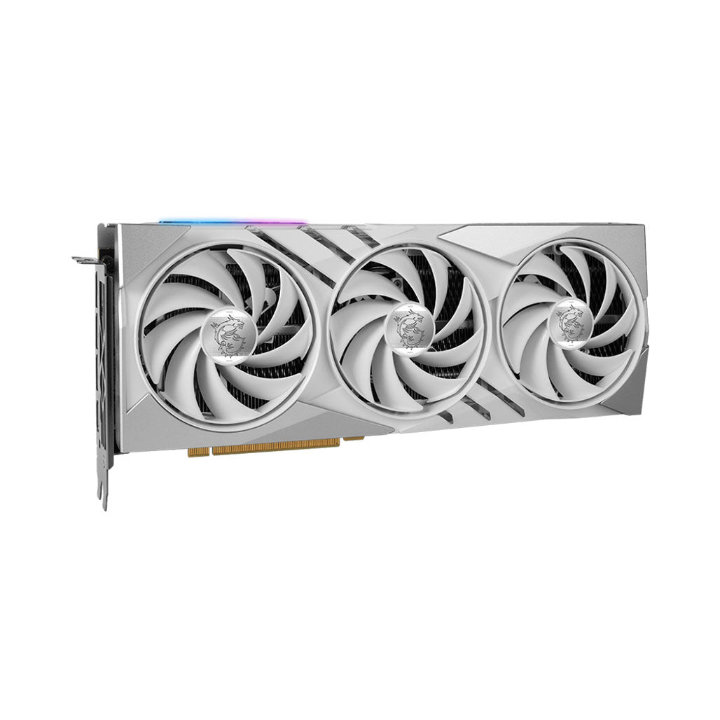 A Photo Of MSI GeForce RTX 4060 Ti Gaming X Slim White – High-Performance Graphics Card with DLSS 3 and TRI FROZR 3 Cooling